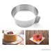 Adjustable Circle Cake Mold 6-12 Stainless Steel Cake Mousse Round Baking Non-Stick Baking Pastry Tools Resistant Low and High Temperature Easy to Use and Clean Gessppo - B07DDLKS39